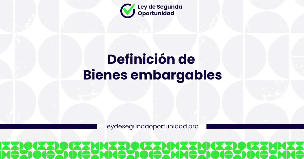 Definición de Bienes embargables