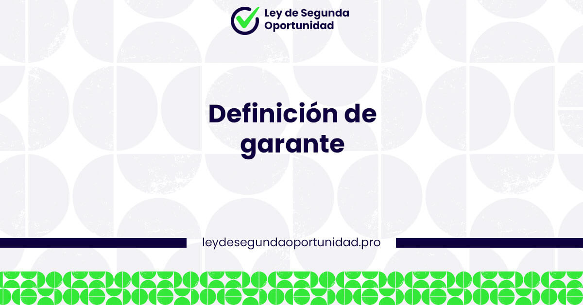 Definición de garante