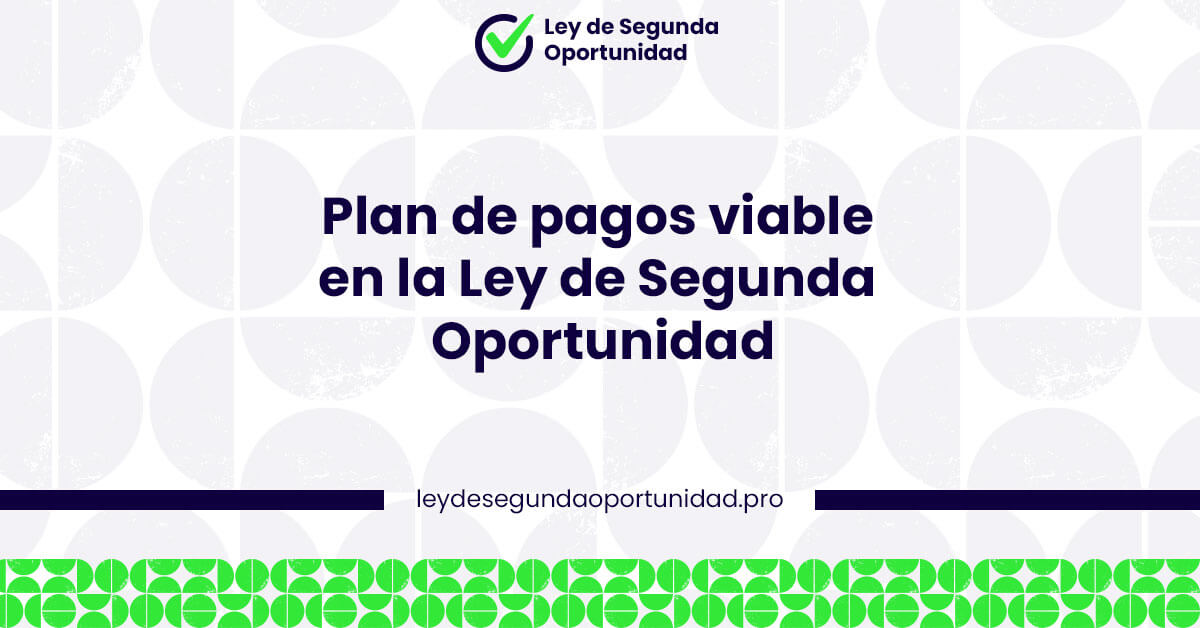 La importancia de presentar un plan de pagos viable en la Ley de Segunda Oportunidad
