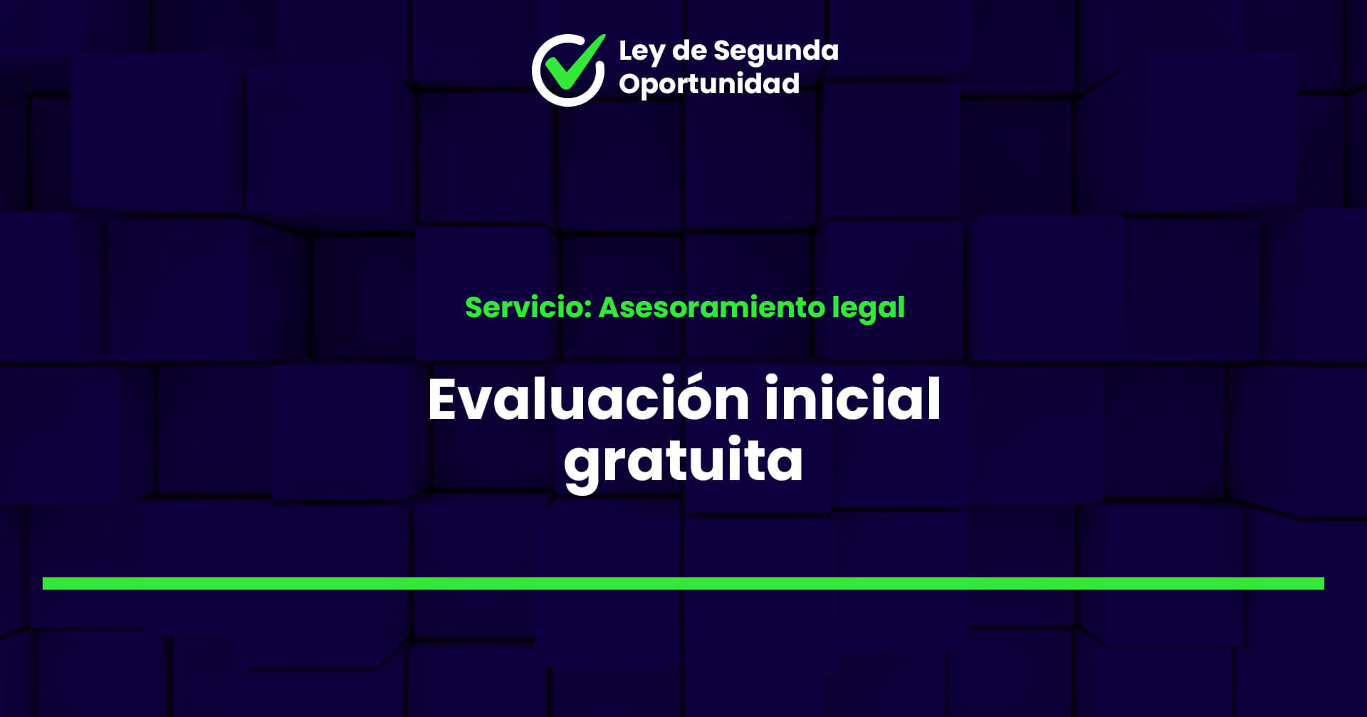 Evaluación inicial gratuita 1 Asesoramiento legal en Ley de Segunda Oportunidad: Evaluación inicial gratuita