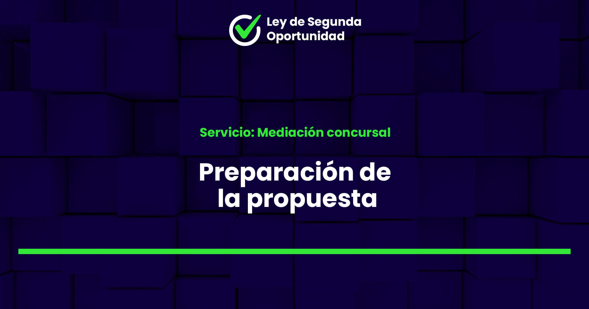 Preparación de la propuesta 1 Mediación concursal en Ley de Segunda Oportunidad: Preparación de la propuesta