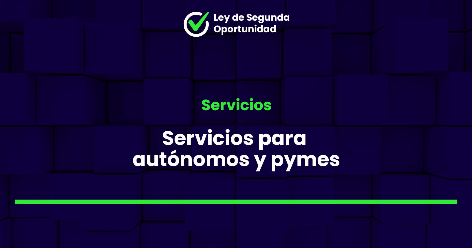 Autónomos y pymes 1 Servicios para Autónomos y Pymes en Ley de Segunda Oportunidad