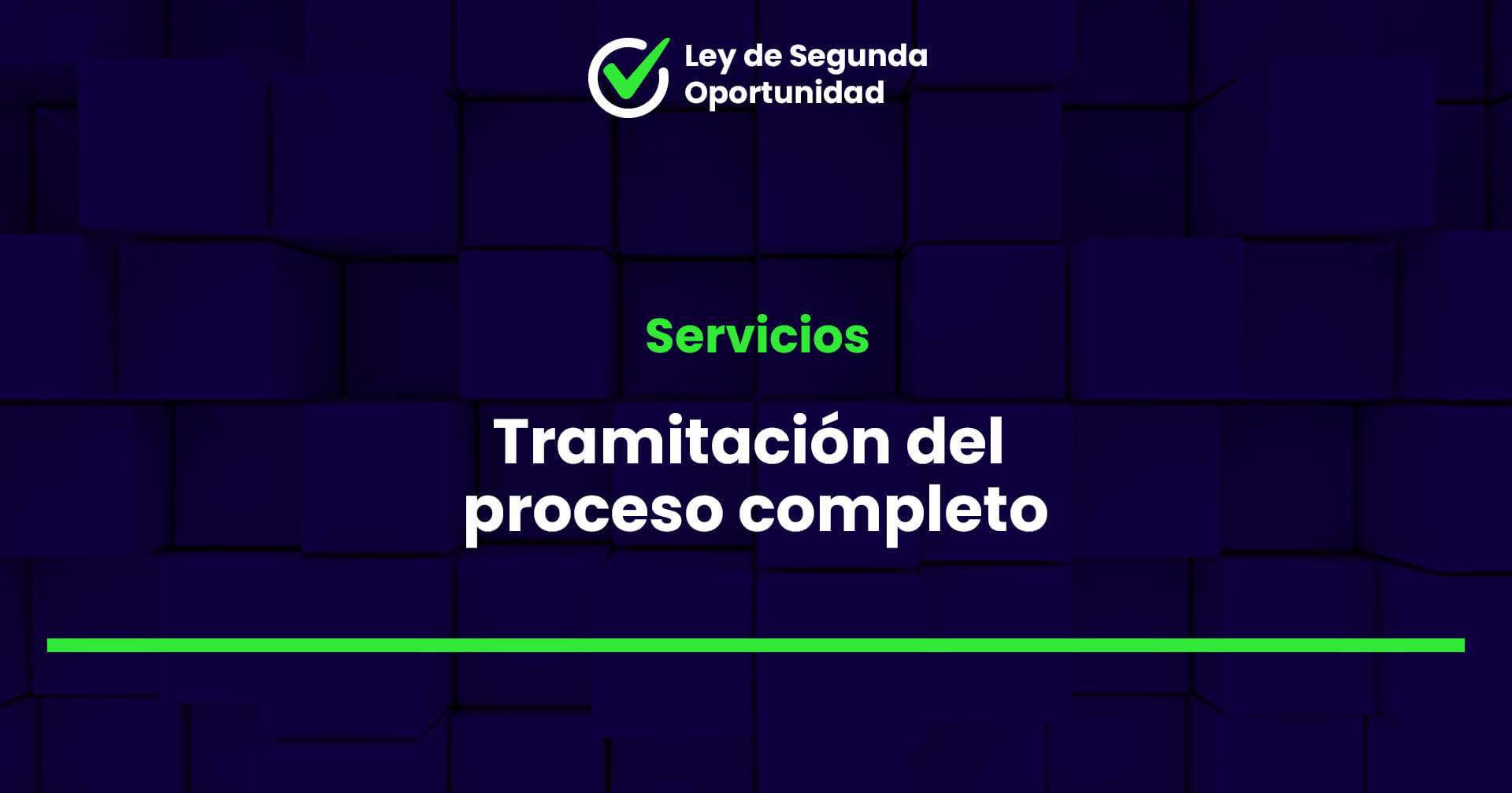 Tramitación del proceso completo 1 Tramitación del proceso completo de Ley de Segunda Oportunidad